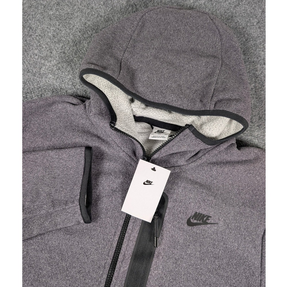 Nike‎ Tech Fleece Full Zip Winterized Hoodie Mens XXL Grey DQ4801-540 NWT